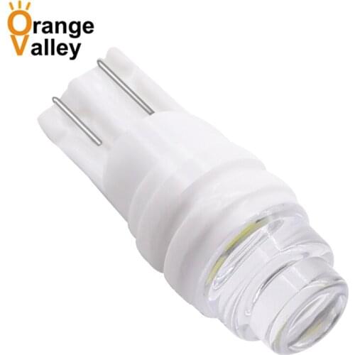 400Pcs Heat Durable W5W T10 LED Ceramic Lens Car LED 194 168 Wedge Side License Plate Light Lamp DC 12V 24V