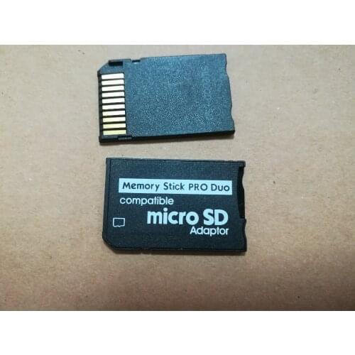 10pcs Memory Card Adapter Micro SD To Memory Stick Adapter For PSP Micro SD 1MB-128GB Memory Stick Pro Duo