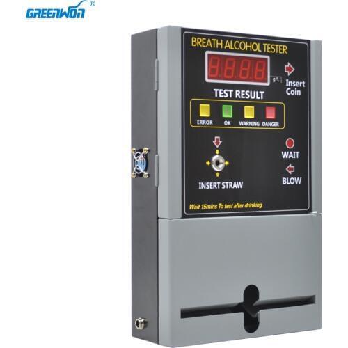 GREENWON share alcohol tester coin-operated alcohol tester/breathalyzer machine for bar /restaurant /hotel AT-819