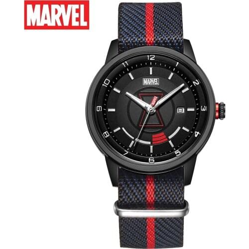 Marvel Official Casual Unisex Quartz Wristwatch Men Women Lady Girl Youth Student The Avengers Children Cartoon Dial Black Widow