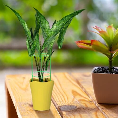 Double-layer Garden Lattice Detachable Plastic Plant Climbing Holder Potted Leaf Guard Indoor And Outdoor Flower Pot Bracket