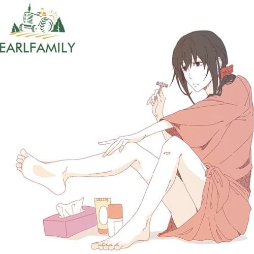 EARLFAMILY 13cm x 12cm for Katsura Kotaro Gintama Car Sticker Refrigerator Decal Surfboard Waterproof Graffiti Vinyl Car Wrap