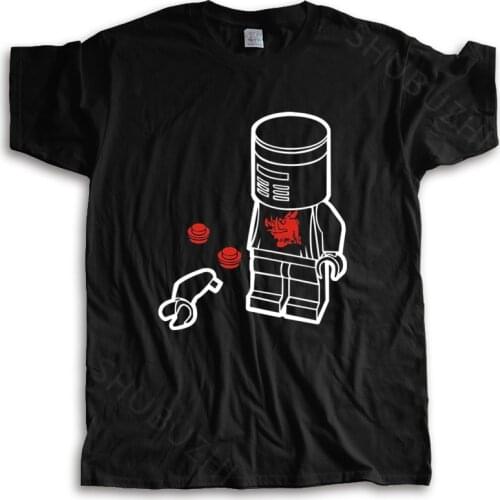 Hot sale men brand t shirt summer cotton tshirt Just A Flesh Wound Knight Brick Mash Up Monty Python T-shirt