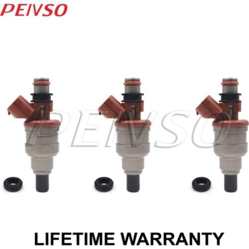 3x 195500-2120 B61K-13-250 renovation fuel injector for Daihatsu CHARADE 1.0L L3 1989~1992