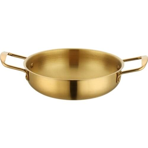 Korean Style Ramen Pot Stainless Steel Instant Noodle Pots Seafood Lobster Dry Pot Household Induction Cooker Stock Pots T84F