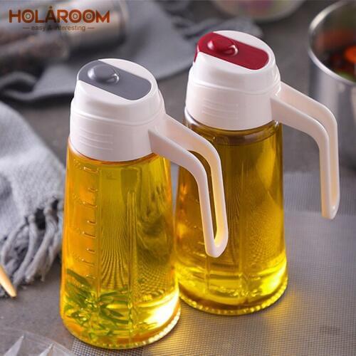 Holaroom Creative Oil Bottle Leakproof Seasoning Cruet Vinegar Sauce Cooking Wine Storage Pot Olive Oil Bottle Kitchen Supplies