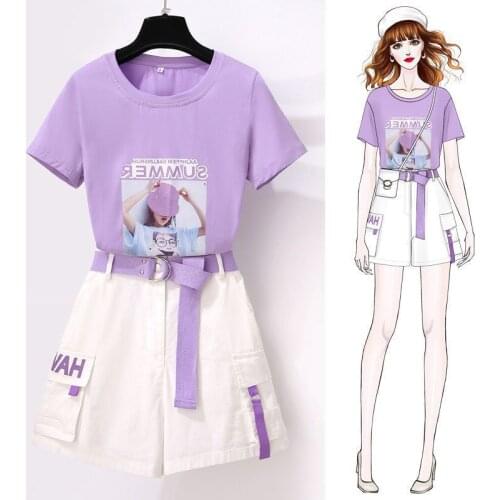 Summer Girl Suit 2021 New Leisure And High Temperament Fashion Western Style Girlfriends And Sisters Two-Piece Baby Girl Clothes