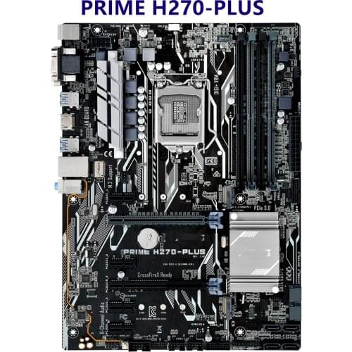 For asus PRIME H270-PLUS Original Used Desktop Intel H270 H270M DDR4 Motherboard LGA 1151 i7/i5/i3 USB3.0 SATA3