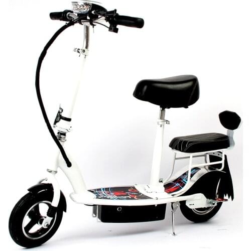 Mini folding double electric scooter 10 inch mini cold riding 48V 350W womens mini electric scooter lithium battery double elec