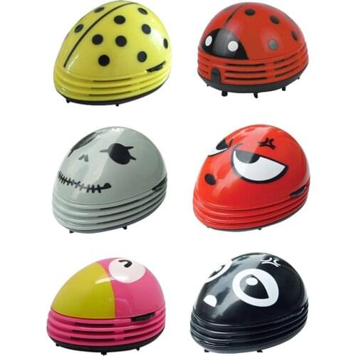Ladybug patterned battery-operated mini vacuum table dust cleaner
