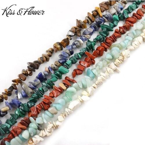 KISS&FLOWER LB51 2021 5-8mm Natural Stone Jewelry DIY Making Accessories Bracelet Necklace Irregular Shape Gravel Loose Beads