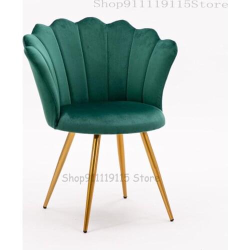 Nordic Simple Make Up Chair Net Red Ins Light Luxury Dining Chair Family Bedroom Girl Princess Chair Manicure Armchair