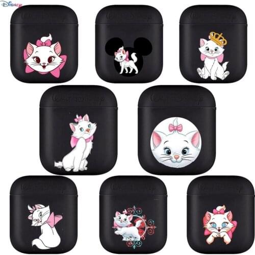 2021 Disney new Mary cat Soft Silicone Cases For Apple Airpods 1/2 Protective Bluetooth Wireless Earphone Cover For Apple Air Po