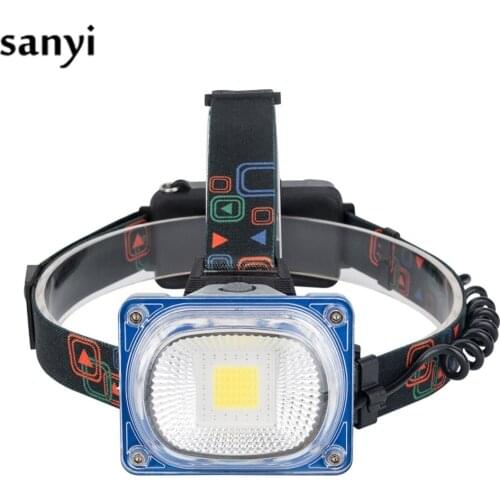 1000LM Rechargeable COB LED Headlamp 3 Modes LED Head Light Lamp Outdoor Camping Hunting Fishing Flashlight+USB Charging Cable