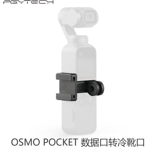 PGYTECH OSMO Pocket Data Port to Cold Shoe and Universal Mount for OSMO Pocket 2 Expansion Accessories Universal Mount