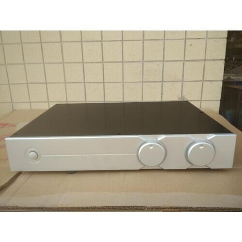 All aluminum amplifier chassis / Preamplifier case / AMP Enclosure DIY box (430 *70*308mm)