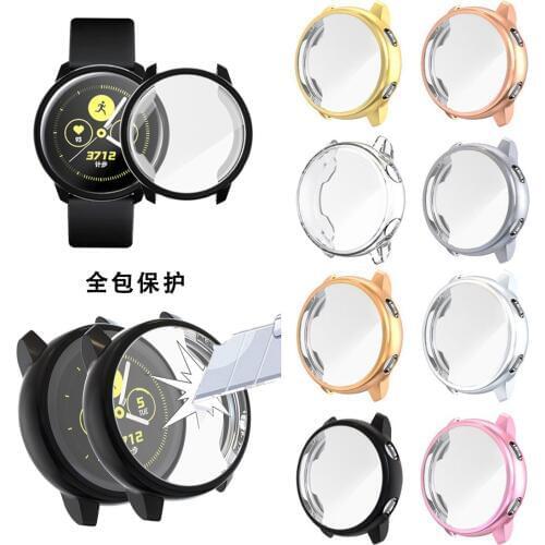 Silicone Smart Watch Cover For Samsung Galaxy Watch Active Case Ultra Soft Plating TPU Case For Galaxy Watch Active Shell