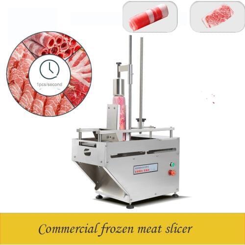 Frozen Beef Mutton Meat Slicer Food Cutting Tools Stainless Steel Home Commercial Frozen Meat Slicer with single roll