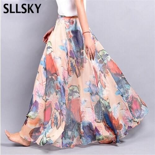 Женские юбки макси SLLSKY China At AliExpress