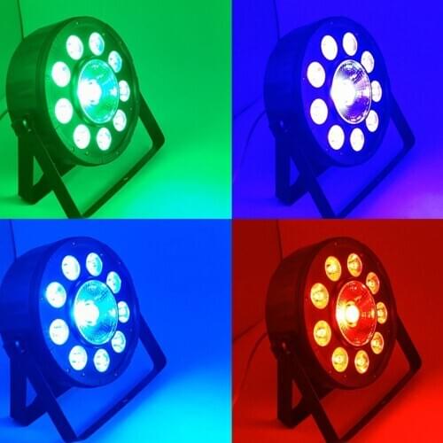 Snelle Verzending Led Flat Par 9X10W + 30W Rgb Verlichting Voor DMX512 Stage Effect Professionele Dj apparatuur En Party Dance F