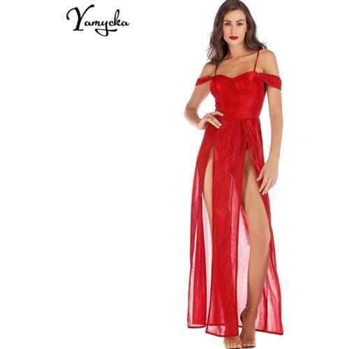 Super Sexy Off Shoulder Red Summer Dress women befree blue maxi party dress elegant bodycon Night club long dresses vestidos New