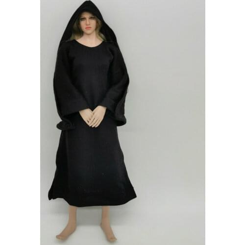 1/6 Scale Nun Style Hooded Set Robe Model for 12" PH HT Female Body Doll Toys