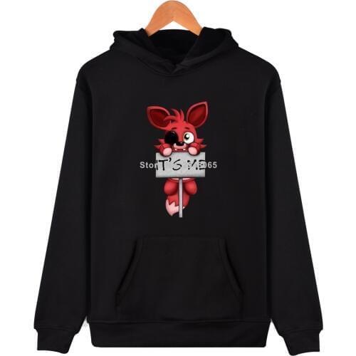 Fnaf Hoodies Sweatshirt Five Nights At FNAF Jacket Coat Spring Harajuku Cartoon Bear FNAF Hoodie Men Women Sweatshirts Fnaf