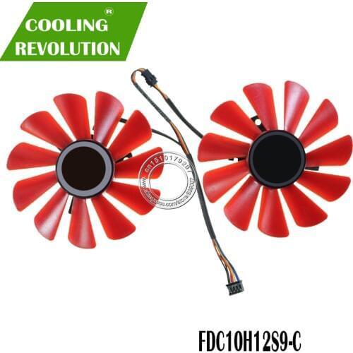 85MM FDC10U12S9-C 0.45AMP 4Pin Cooler Fan Replacement For XFX RX 560D RX 570 RX 580 RX Vega Graphics Video Card Cooling Fans