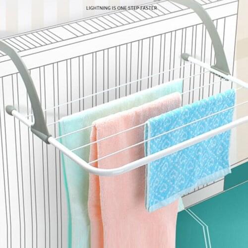 Bathroom Towel Rack Folding Towel Drying Holder Portable Telescopic Drying Rack Outdoor Stainless Steel Extension Cloth Hanger