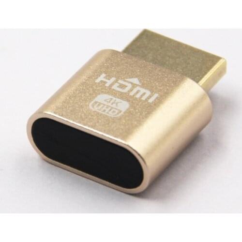 VGA Virtual Display Adapter HDMI DDC EDID Dummy Plug Headless Ghost Display Emulator Lock plate 1920x1080 New generation@60Hz