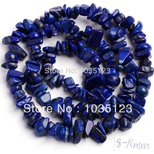 High Quality 5-8mm Pretty Natural Lapis Lazuli Chip Gravel DIY Gems Loose Beads Strand 42cm Jewelry Making Free Shipping w376