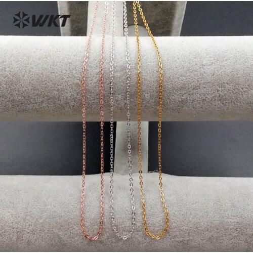 WT-N1043 WKT Wholesale Generous Necklace Chain For Connector New Fashion High Quality Chain For Pendant Jewelry