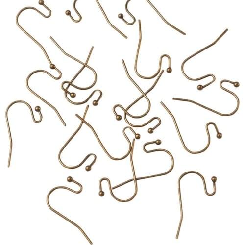 100pcs 11x22x0.75mm Hook Earwire Jewelry DIY Component Earrings Clasps Findings Accessories Earwire Jewelry F75