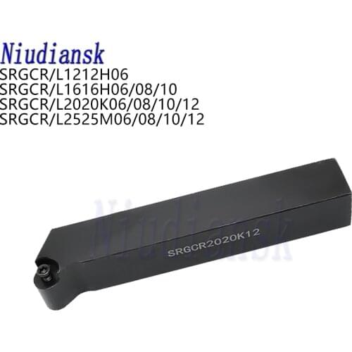 1pc SRGCR1212H06 SRGCR1616H08 SRGCR1616H10 SRGCR2020K10 12 CNC Lathe Tools SRGCR2525M12 08 10 External Turning Tool Holder SRGCL