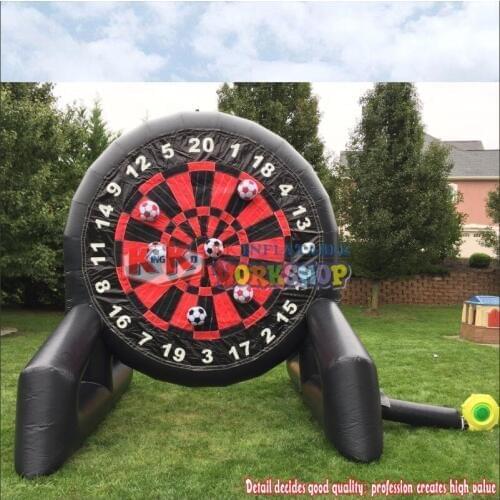 3.6m/12FT Inflatable Sticky Throwing Dart Carnival Game, Kids Inflatable Football Dart Board