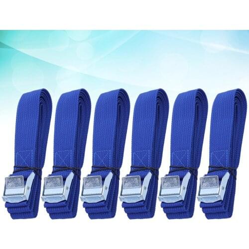 6PCS Polyester Quick Release Lashing with Buckle Tying Straps for Cargo Tie Down Car Roof Rack Luggage Kayak Carrier Moving Cano
