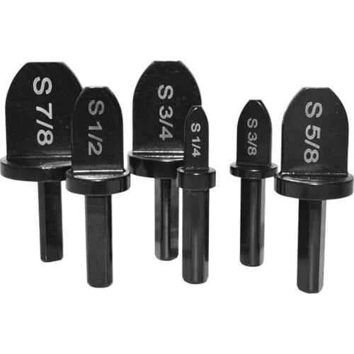 6pcs Tube Pipes Expander Air Conditioner Copper Pipe Swaging Tools Set Hexagon Handle Electric Tube Expander Install Repair Tool