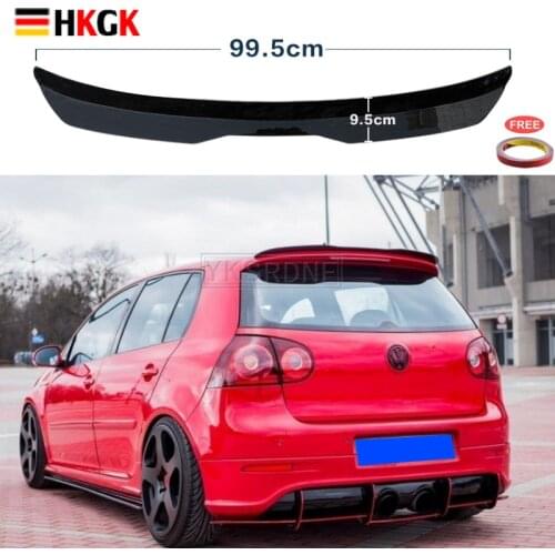 Car Rear Roof Lip Spoiler for Volkswagen VW Golf 5 V MK5 R32 GTI 2006 2007 2008 2009 Rear Window Spoiler ABS/Fake carbon fiber