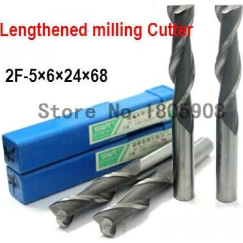 Free delivery 2 slot 10PCS M5.0 high speed steel straight shank vertical milling cutter milling cutter of end milling cutter