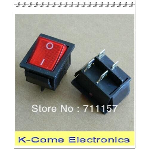 Free Shipping DPST 4-Pin Red Light Electrical On/off Rocker Switch 250V 15A 125V 20A ON OFF illuminated Boat Switch