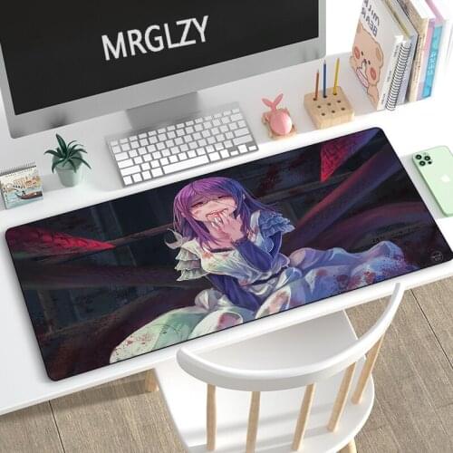 MRGLZY Hot Sale 300*800MM Anime Tokyo Ghoul Multi-size Large Mouse Pad Gaming Peripheral MousePad Computer Accessories Desk Mat
