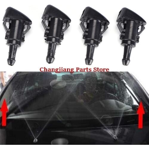 2pcs Chrysler 300 for Dodge Charger Ram 2005~2012 2013 2014 2015 Black Windshield Washer Wiper Jet Nozzle Water Spray Nozzle