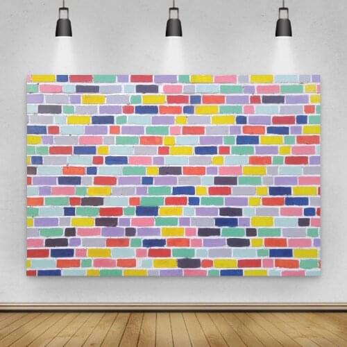 Graffiti Colorful Brick Wall Photography Backdrops Adults Children Portrait Background Party Decoration Photoshoot Photo Studio