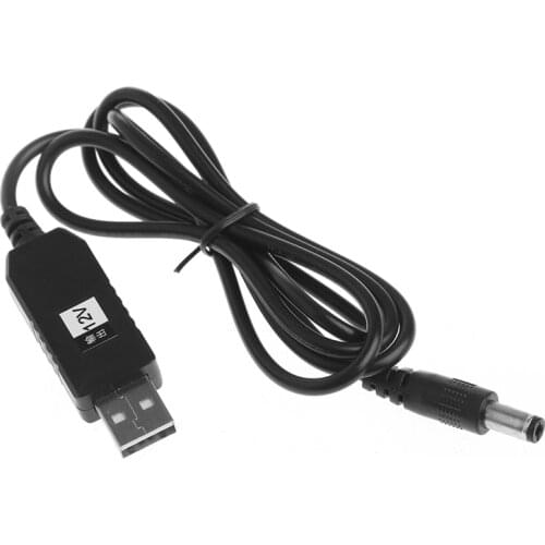 H55F USB DC 5V To DC 12V 2.1x5.5mm Male Step-Up Converter Adapter Cable For Router