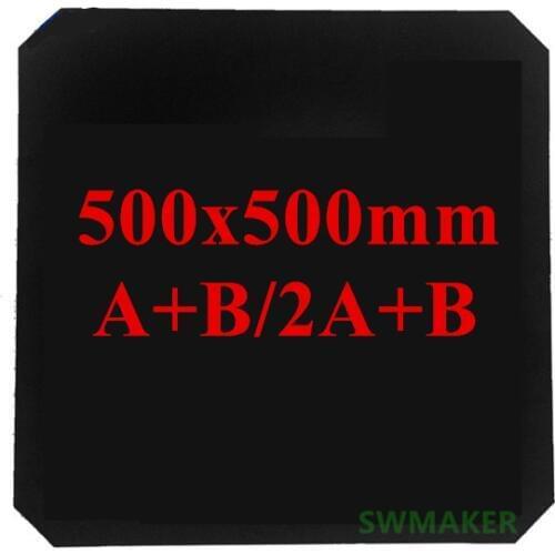 500x500mm Magnetic Adhesive Print Bed Tape Print Sticker Flex Plate for DIY Wanhao Duplicator 9 D9/300/400/500 3D printer