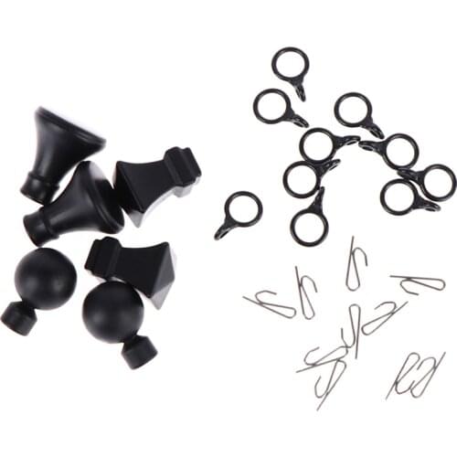 1:12 Dollhouse Miniature Curtain Rod Accessories Window Decor Head Mini Hook Mini Curtain Rod Parts