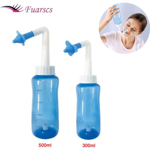 300/500ML Adults Children Nasal Wash Cleaner Nose Irrigator Protector Neti Pot Avoid Allergic Rhinitis Treatment Health Care