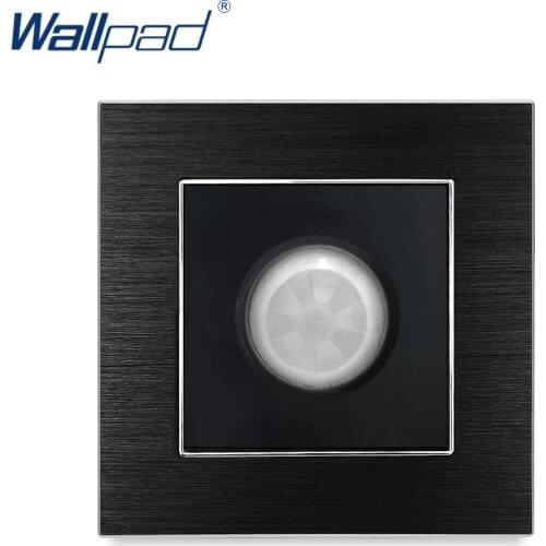 New Arrival Motion Sensor Switches Wallpad Luxury Human IR Montion Sensor Satin Metal Panel Interrupteur Stair Wall Light Switch