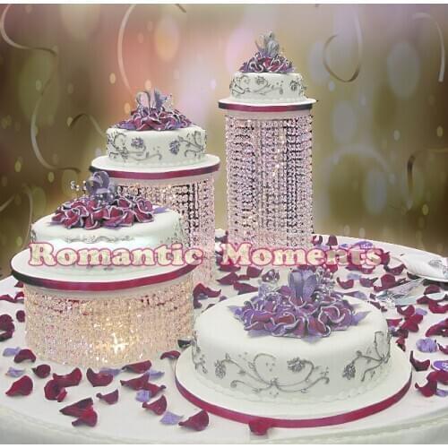 Big size diameter 25-35cm Wedding Cake Stand Crystal cake holder wedding centerpiece wedding decoration 3pcs/lot