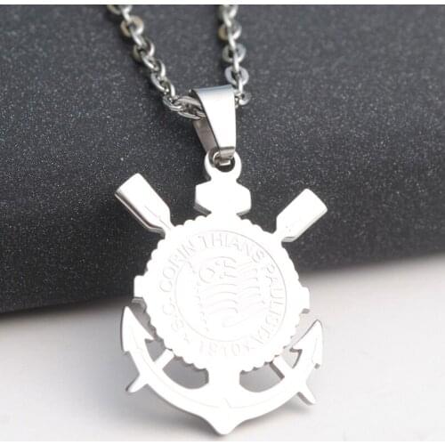 Pirate pendant chain necklace mens stainless steel statement necklaces pendant hip hop punk necklace jewelry for neck wholesale